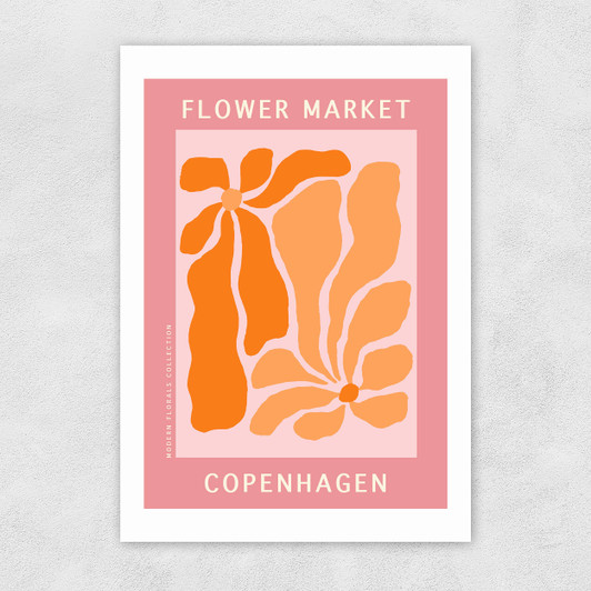 Copenhagen Flower Market Unframed Print