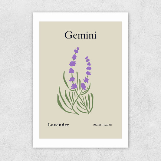 Gemini by Miho Art Studio Unframed Print