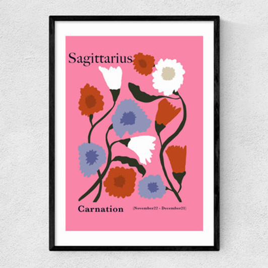 Sagittarius Narrow Black Frame