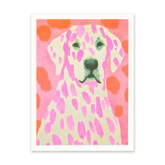 Neon Dalmatian Unframed Print