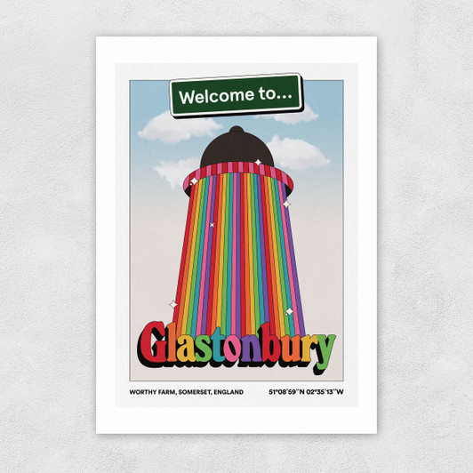 Welcome to Glasto Unframed Print
