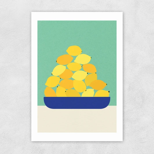 Sicily Lemons Unframed Print