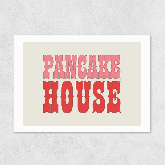 Pancake House Unframed Print
