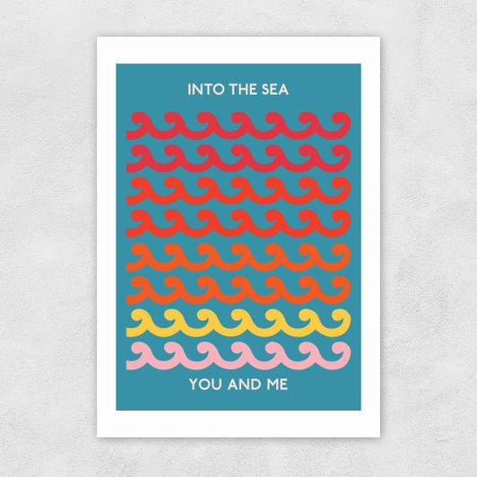 Into The Sea You And Me Unframed Print