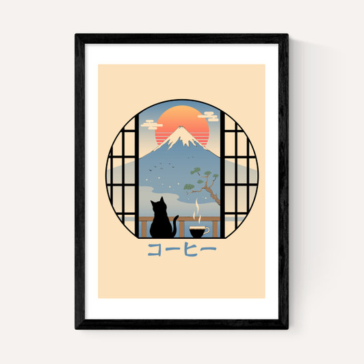 Coffee Cat in Mt Fuji
