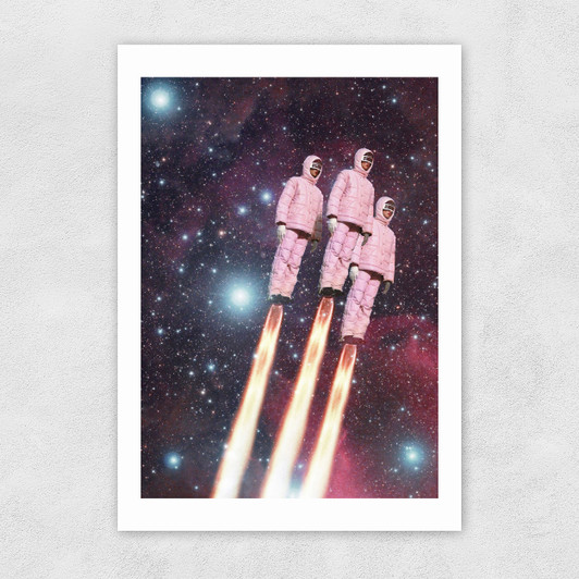 Pink Rockets Unframed Print