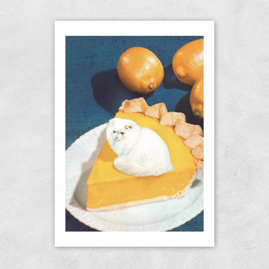 Lemon Meow Pie Unframed Print