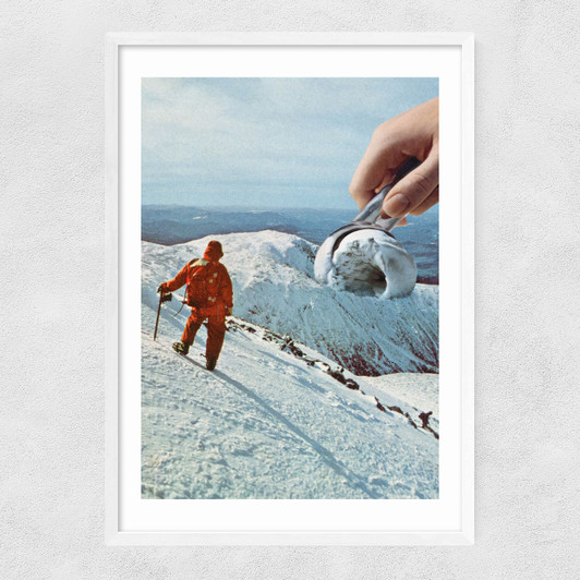 Ice Cream Mountain Narrow White Frame