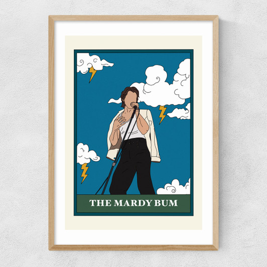 The Mardy Bum Narrow Oak Frame