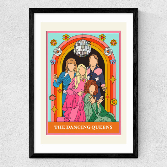 The Dancing Queens Medium Black Frame