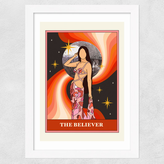 The Believer Wide White Frame