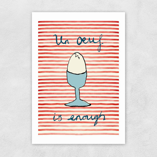 Un oeuf Unframed Print