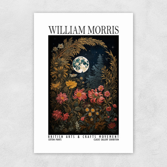 William Morris Moon Flowers