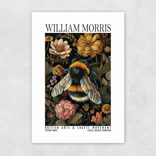 William Morris Bee Unframed Print