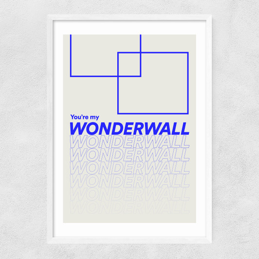 Wonder by The Melomaniac Narrow White Frame