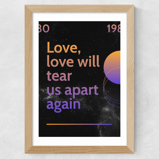 Tear Us Apart Wide Oak Frame