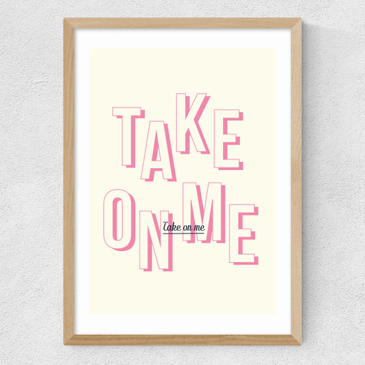 Take On Me Medium Oak Frame