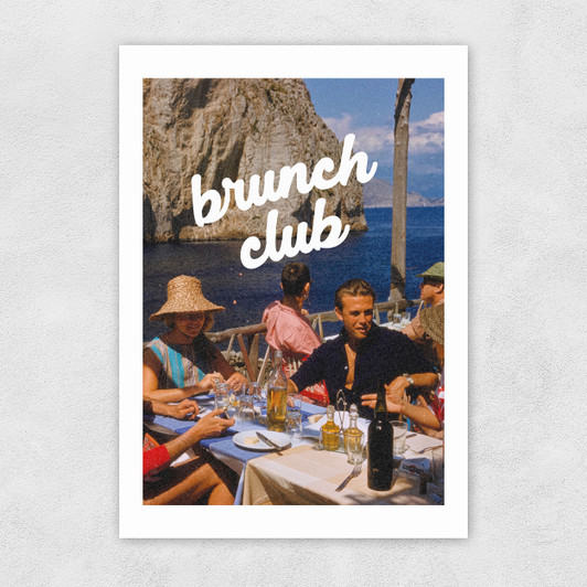 Brunch Club by GS Print Shoppe Unframed Print