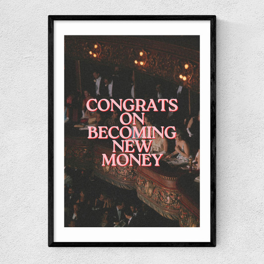 New Money Narrow Black Frame