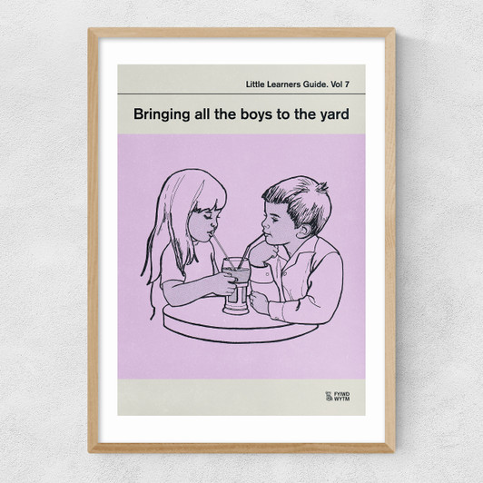 Bringing All The Boys To The Yard Narrow Oak Frame