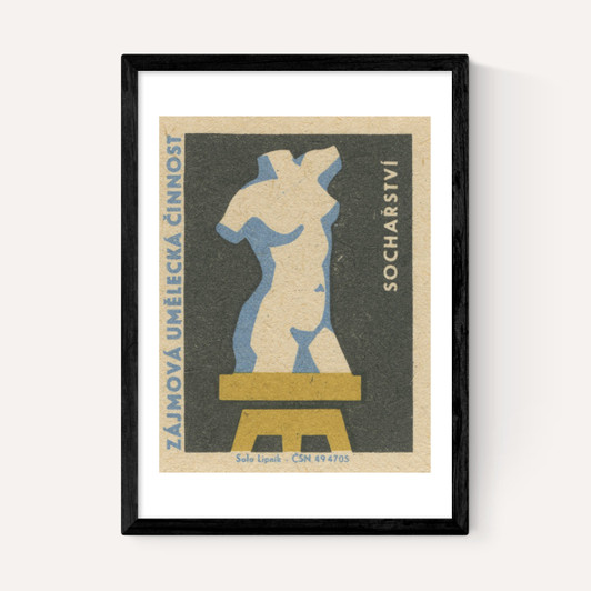 Figure Matchbox Label