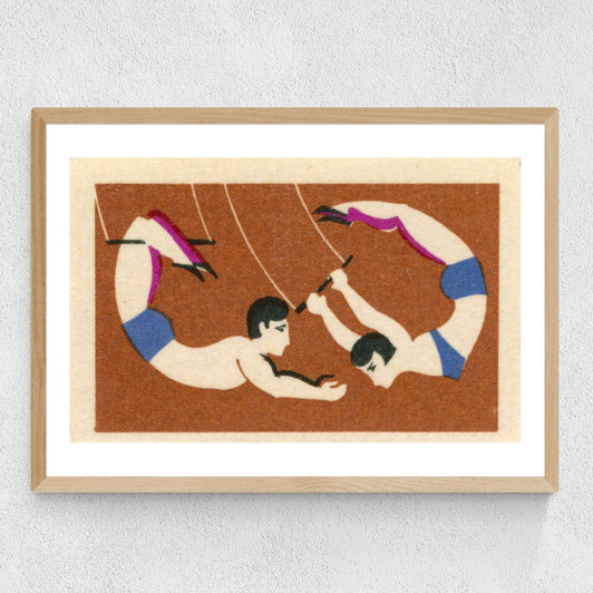 Acrobats Medium Oak Frame