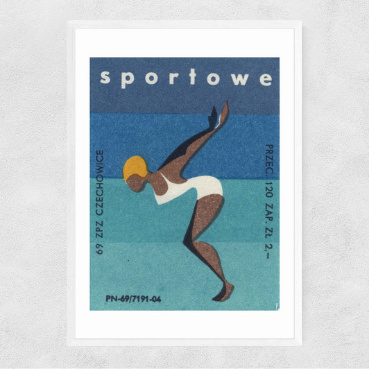 Sportowe Diver Matchbox Narrow White Frame