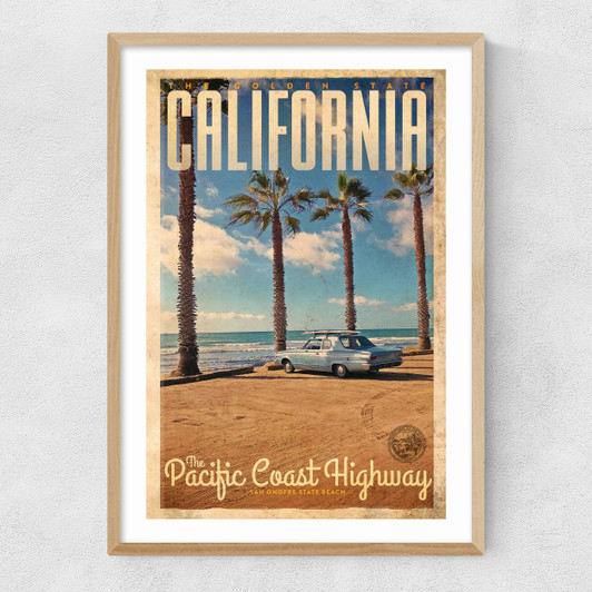 California Narrow Oak Frame