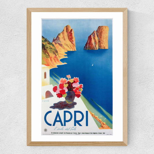 Capri Medium Oak Frame