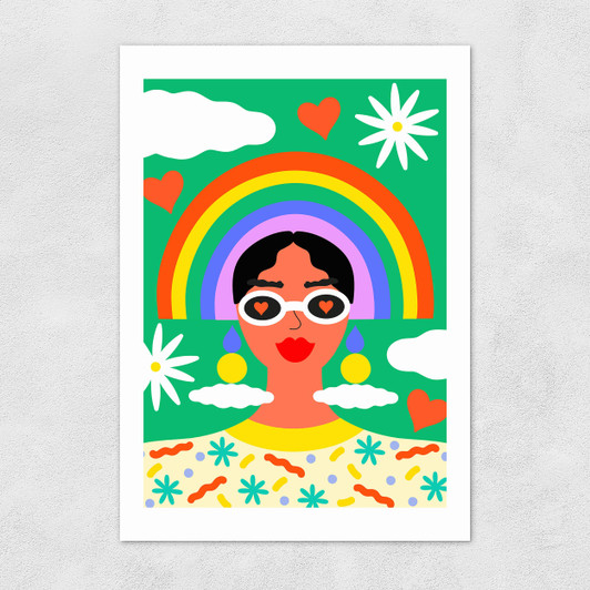 Rainbow by Ana Jaks Unframed Print