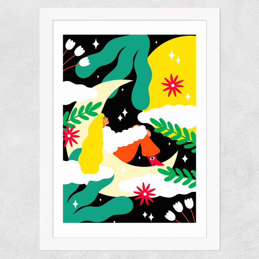 November Wide White Frame