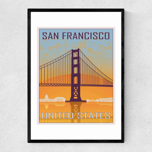 San Fran Narrow Black Frame