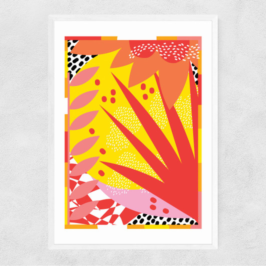 Summer Breeze Narrow White Frame