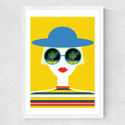 Sunglasses Medium White Frame