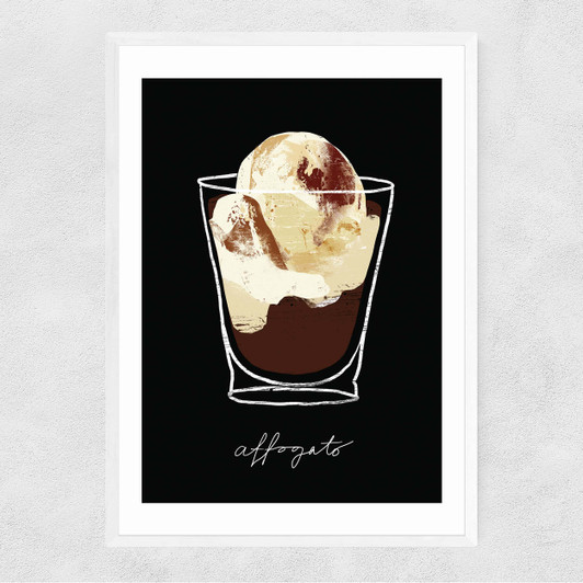 Affogato Narrow White Frame
