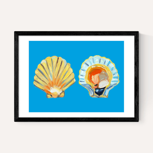 Scallops on Blue