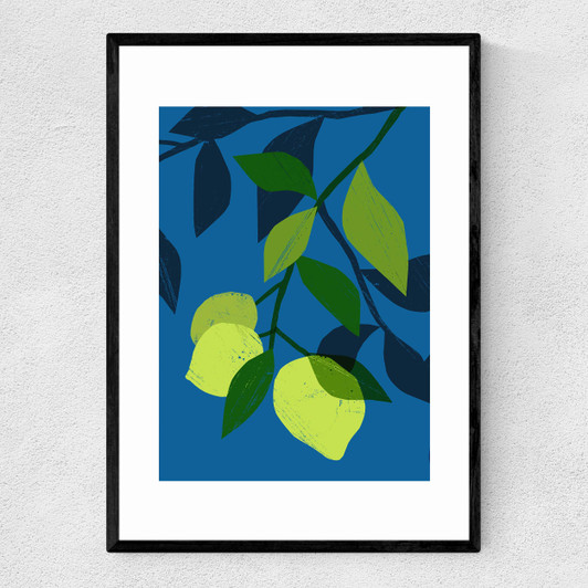 Under the lime tree Narrow Black Frame