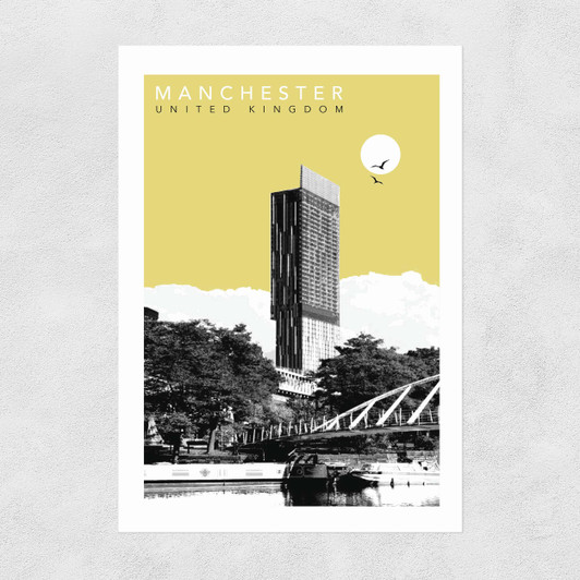 Manchester Cityscape Unframed Print