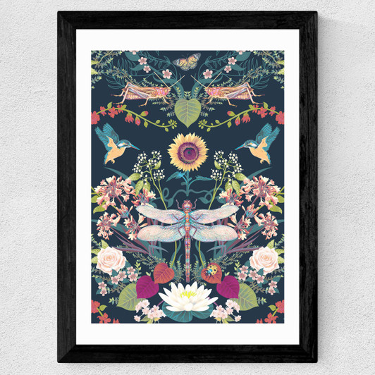 Garden Treasures Wide Black Frame