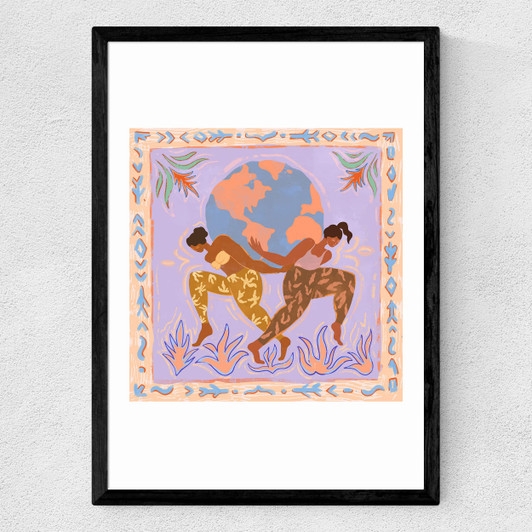 Women Rule the World Medium Black Frame