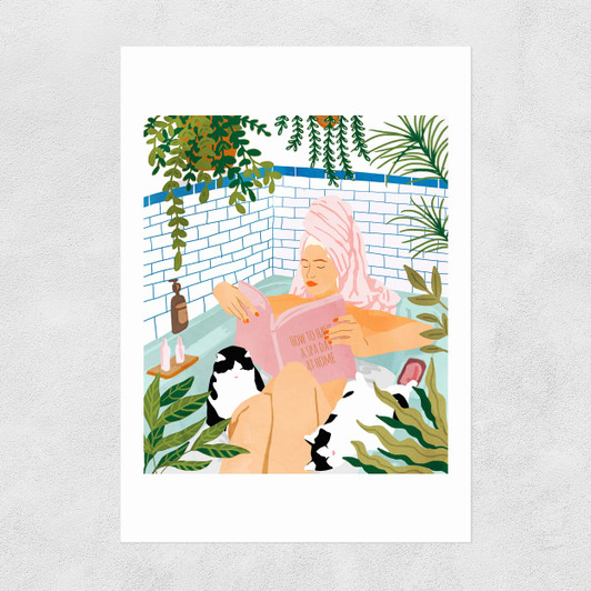 How To Have A Spa Day At Home Unframed Print