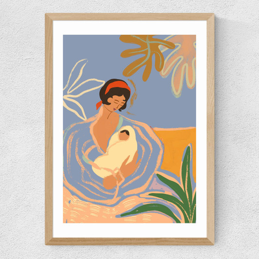 Motherhood Medium Oak Frame