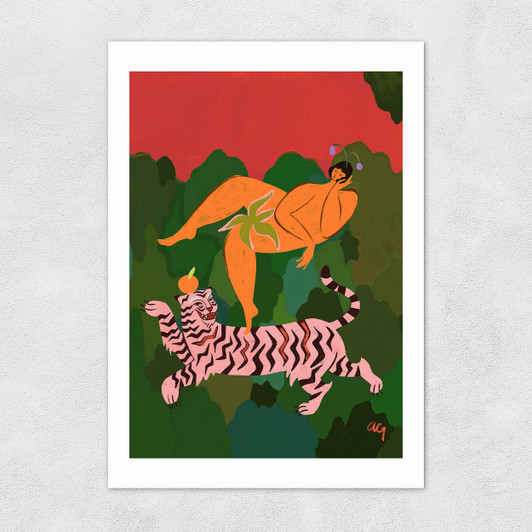 Fierce As A Tiger Unframed Print