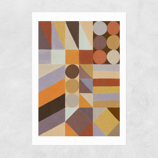 Geometric Shapes & Colors I Unframed Print