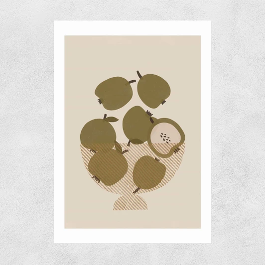 Apple Bowl Unframed Print