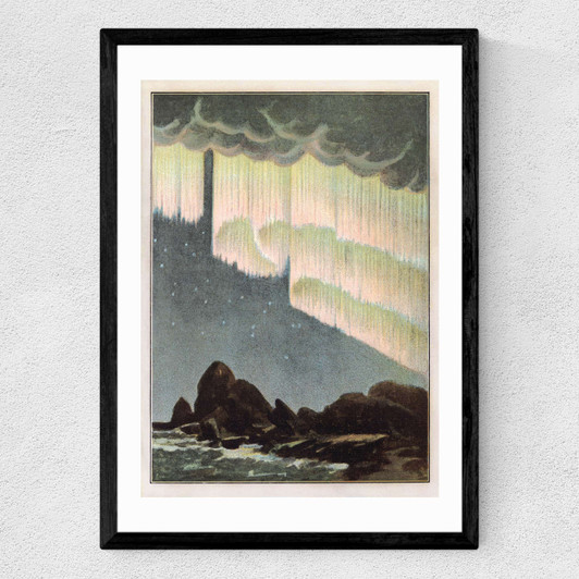 New Aurora Falling Medium Black Frame