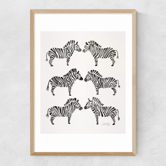 Oak-Zebras Narrow Oak Frame
