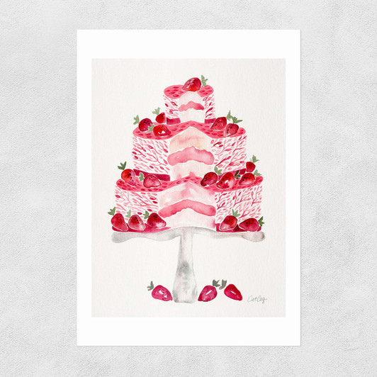 Strawberry Short Cake Unframed Print