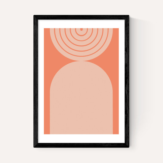 Abstract Rainbow Circle Terracotta 2