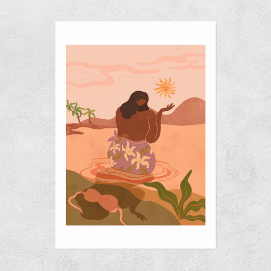 Capturing the Sunset Unframed Print